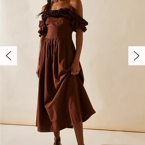 Free People Ruffle it up Midi dress